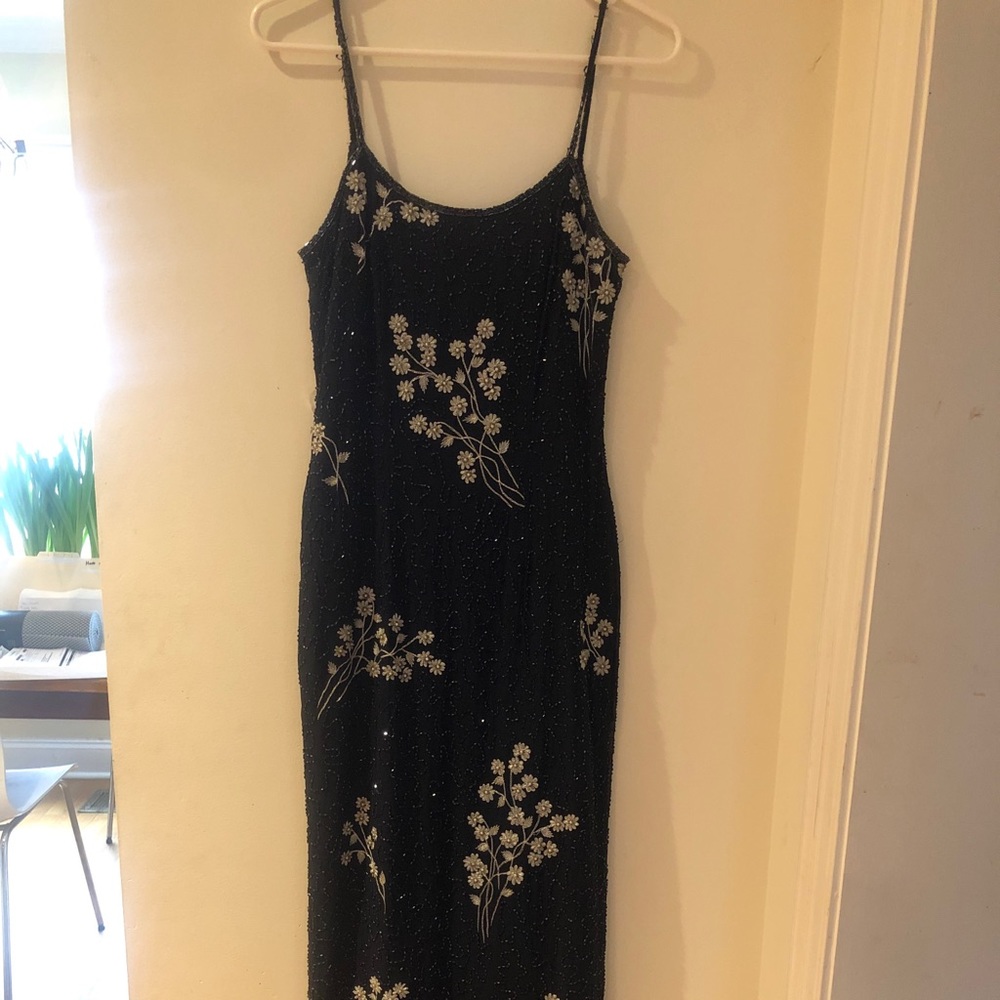 Papell Botique Silk Evening Gown